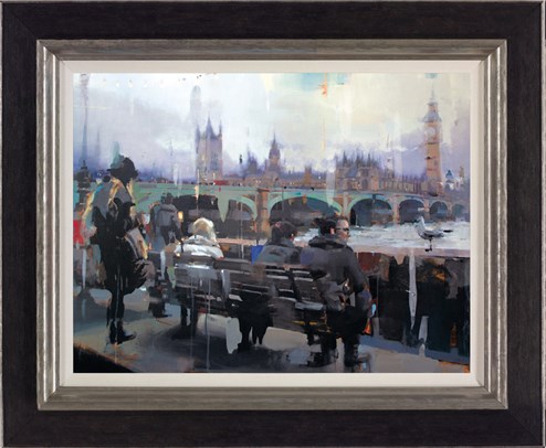 Embankment by Christian Hook - Framed Limited Edition Canvas on Board